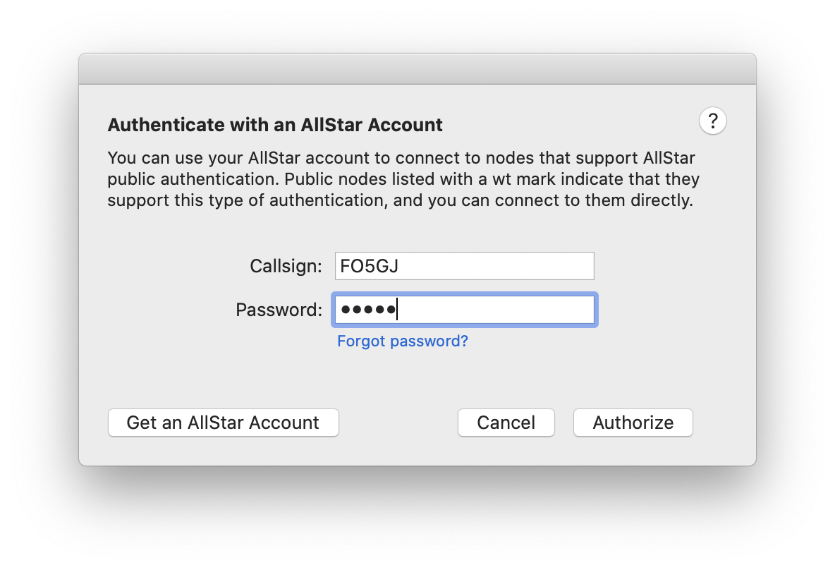 first run authentication type